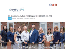 Tablet Screenshot of gulfviewdentistry.com